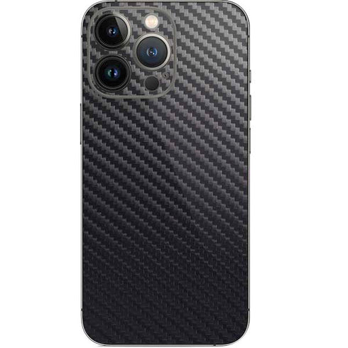 Black Carbon Fiber Specialty Texture Material iPhone 14 Pro Skin